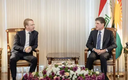 Neçirvan Barzani Fransa'nın Irak Büyükelçisi Durel’i kabul etti