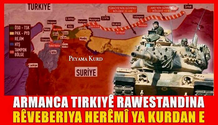 Erdogan nîşan da ku ew li Suriyê ‘polîtîkaya dijî xweseriyê’ nerm nakin!